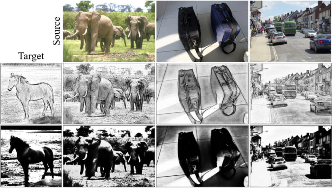 Representative Feature Extraction During Diffusion Process for Sketch Extraction with One Example